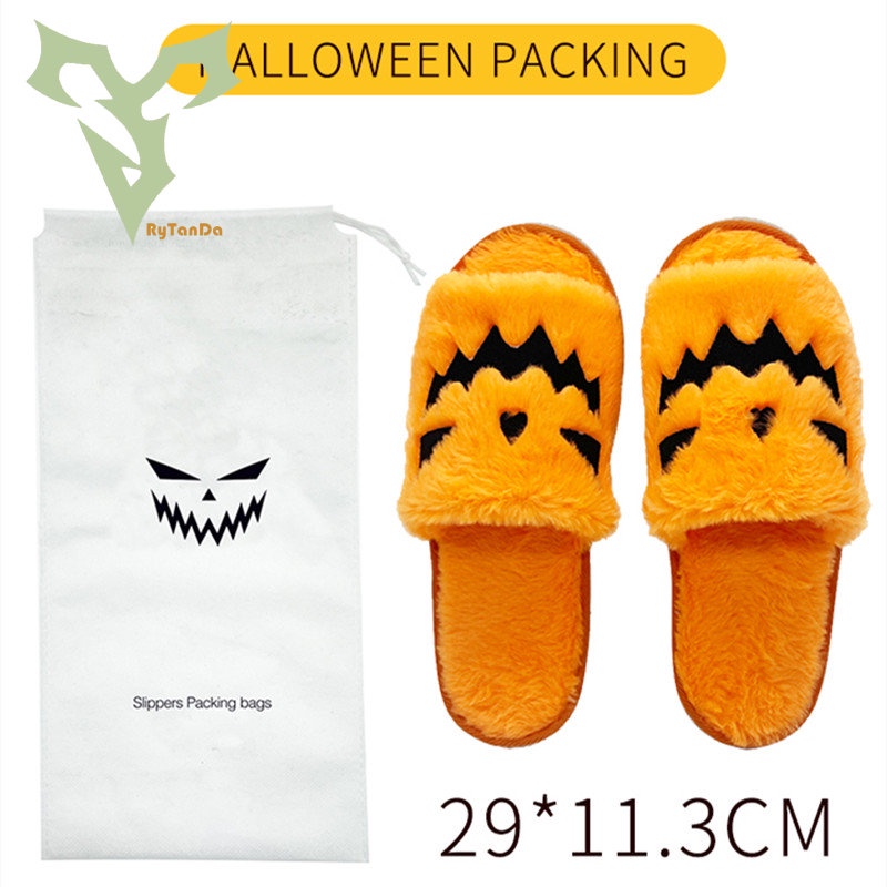 Món quà Halloween! Dép Đi Trong Nhà Mềm Mại Và Thoải Mái Hình Bí Ngô Halloween 2022 5 Màu Tùy Chọn Trang Trí Làm Quà Tặng Cho Khách Sạn Nam Và Nữ
