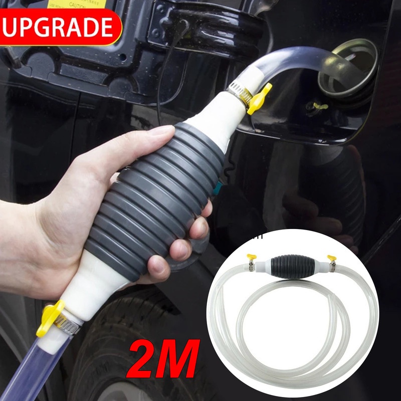 Máy bơm xăng dầu bằng tay đa năng 2M Máy bơm nhiên liệu ô tô Ống hút bằng tay Bơm bền cho điều chỉnh xăng lỏng Máy bơm xăng diesel