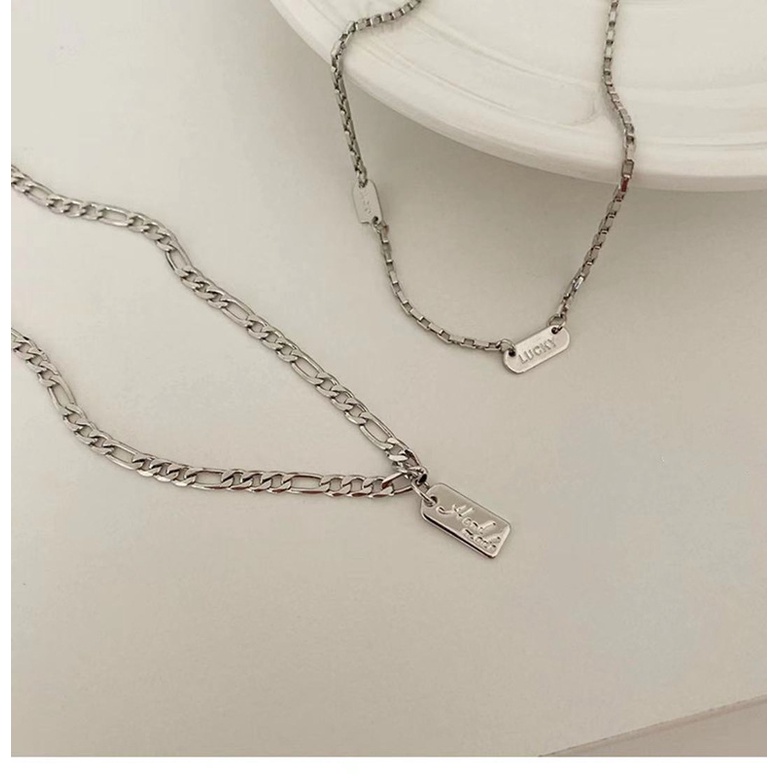 Vòng cổ 2 dây hợp kim dễ thương