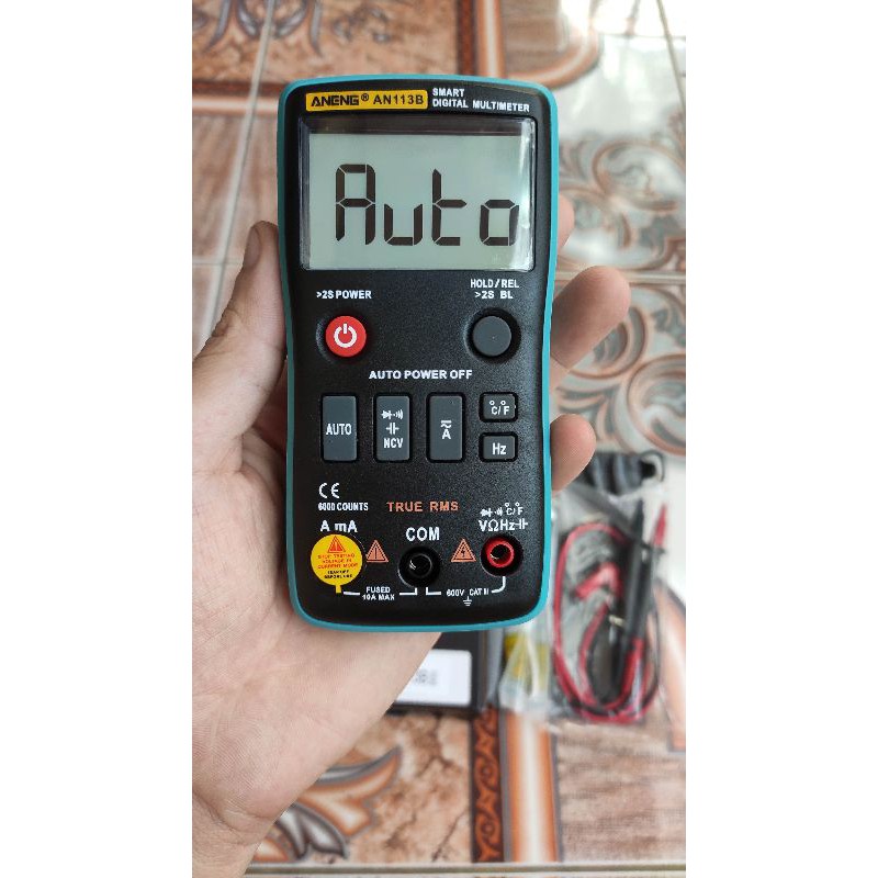 Đồng hồ vạn năng tự động ANENG AN113B cao cấp đo tụ 60mF, tần số 10Mhz, NCV, nhiệt độ