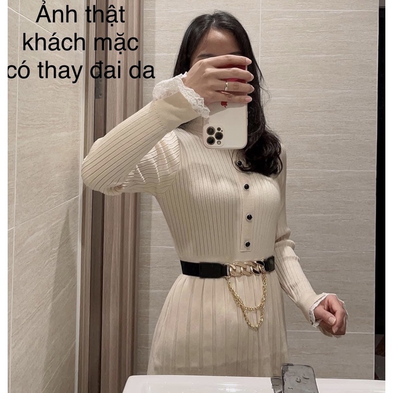 Váy len - Đầm nữ chất len cao cấp hàng Quảng Châu(có ảnh và clip thật)