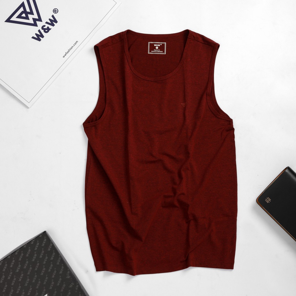 Áo Ba Lỗ Nam Tanktop W&W Siêu Mát, Thấm Hút Mồ Hôi, Co Giãn Tốt WTT08