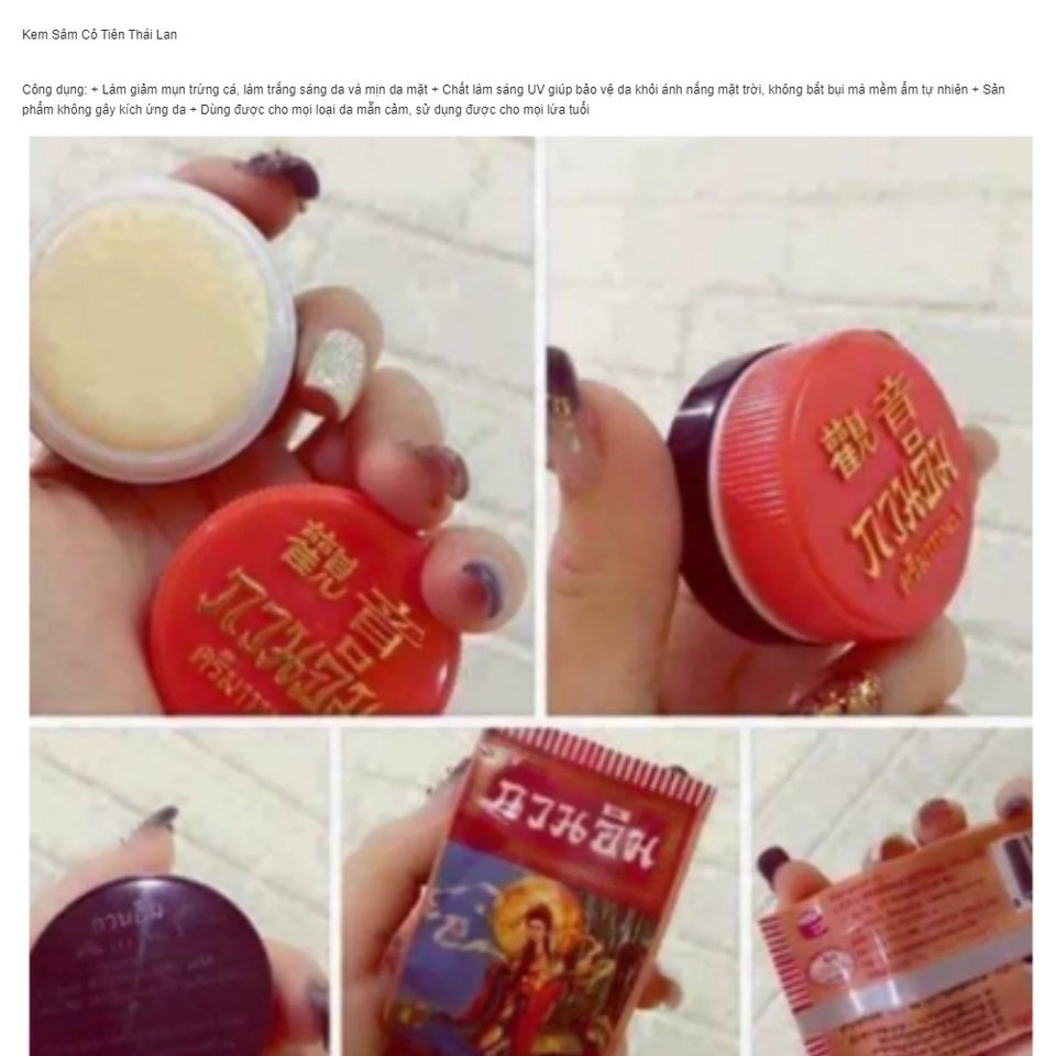 [HCM]1 lố Kem Sâm dưỡng trắng da Cô Tiên Thái Lan (24 hộp) | BigBuy360 - bigbuy360.vn