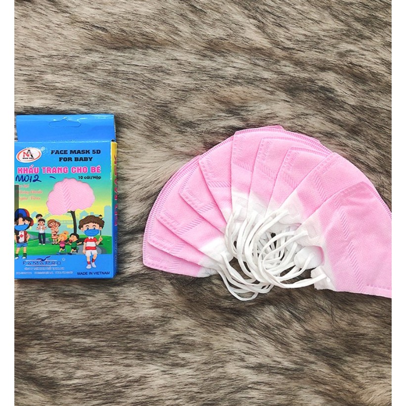 1 hộp Khẩu trang 5D mask kháng khuẩn cho bé <10 chiếc> | BigBuy360 - bigbuy360.vn