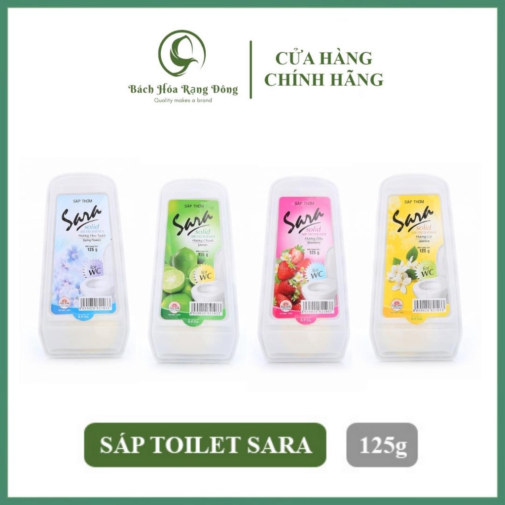 Sáp Thơm Nhà Vệ Sinh Khử Mùi Sara 125g Sáp Thơm Toilet Dùng Cho Cả Phòng Ngủ, Ô Tô, Tủ Quần Áo, Tủ Giày