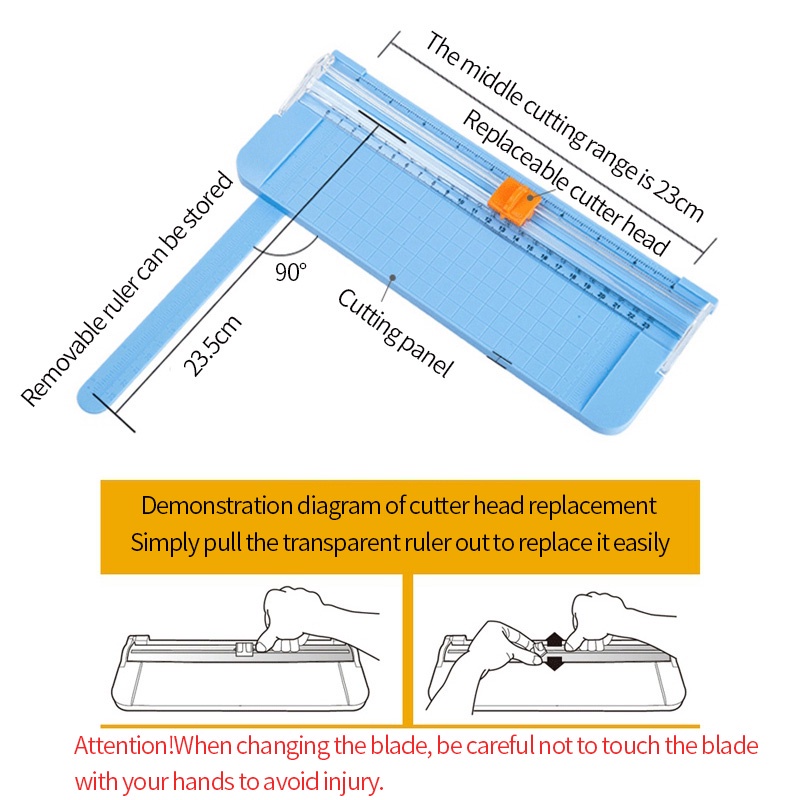 Dụng cụ cắt giấy kích thước nhỏ tiện dụng
