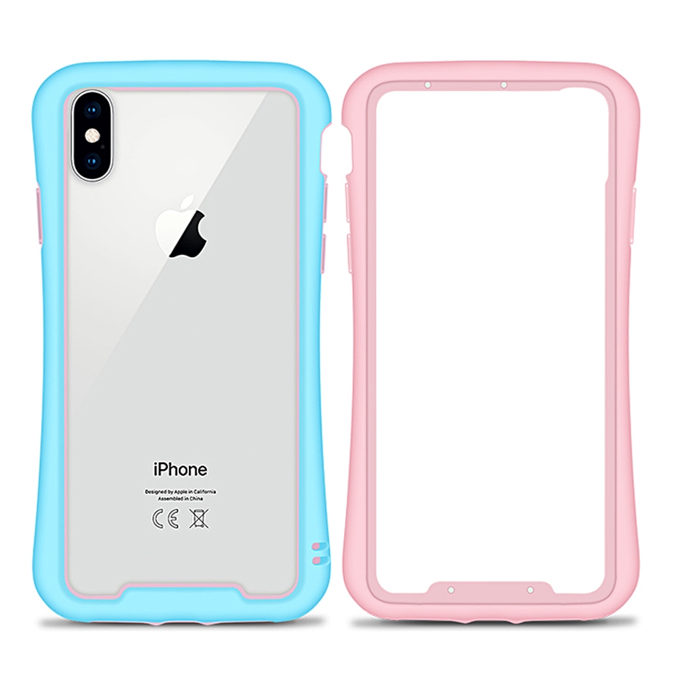 Ốp điện thoại cao su mềm 2 màu bảo vệ cho For iPhone 11 Pro Max XS Max XR X