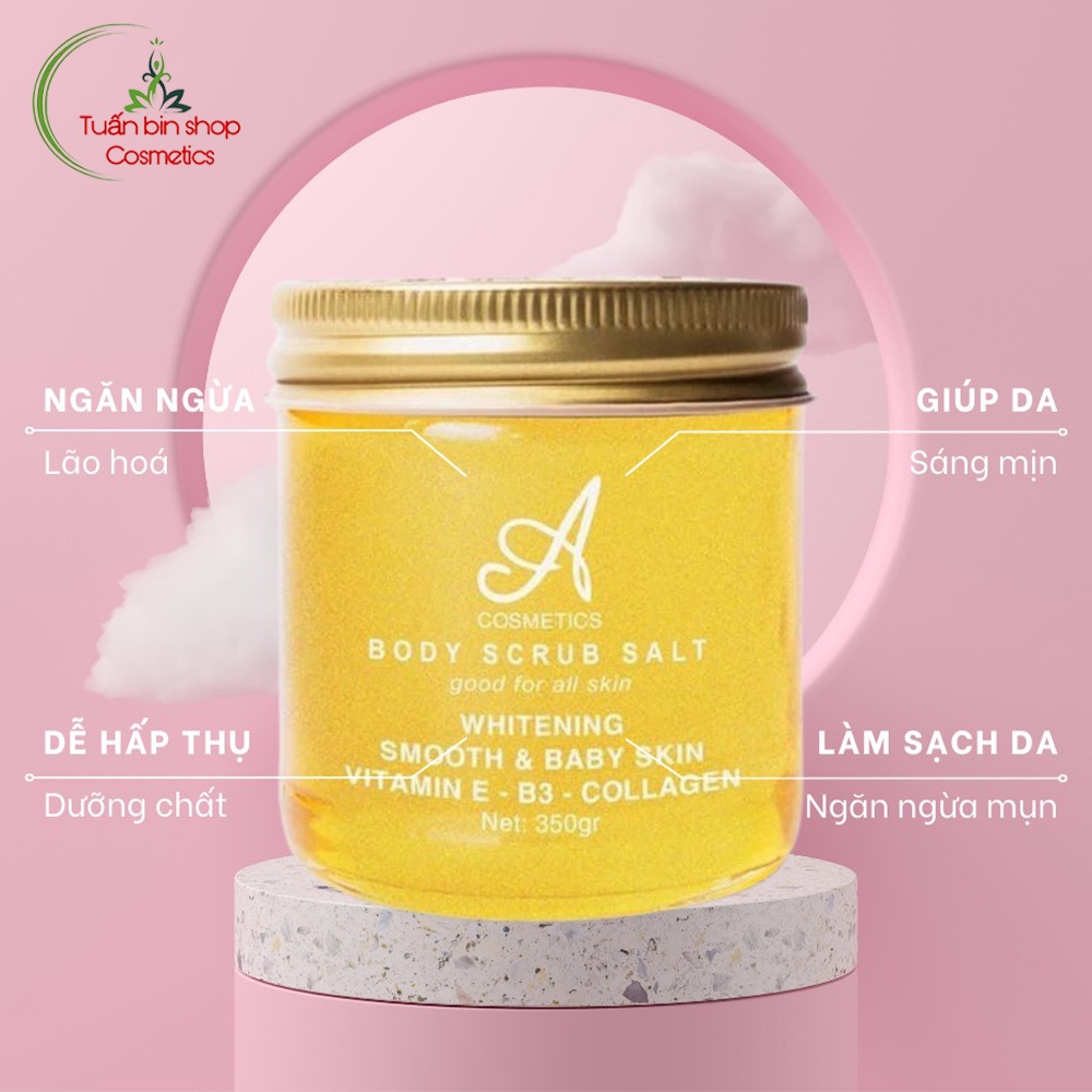 Muối tẩy da chết trái cây Acosmetics hàng chính hãng 350gr