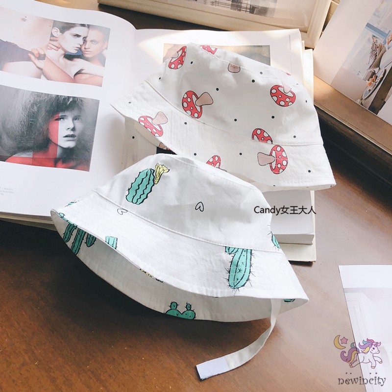 Mũ tai bèo họa tiết hoạt hình dành cho bé