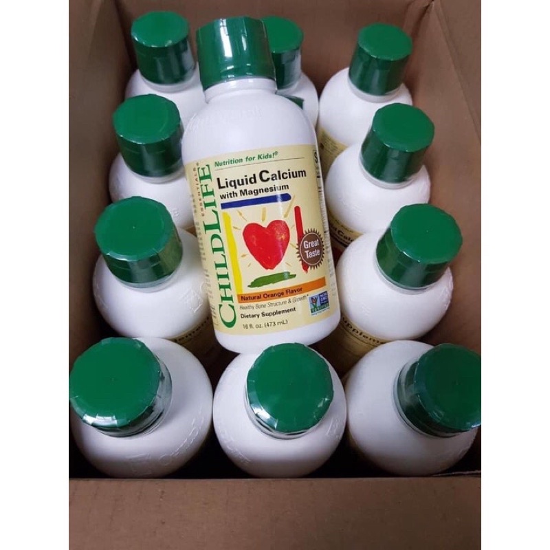 CANXI DẠNG NƯỚC CHO BÉ CHILDLIFE LIQUID CALCIUM HƯƠNG CAM 473ML