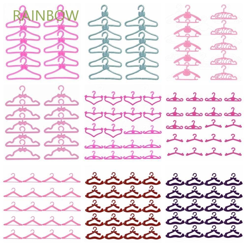 Set 10 / 20 Móc Treo Quần Áo Mini Tỉ Lệ 1: 6 Cho Nhà Búp Bê