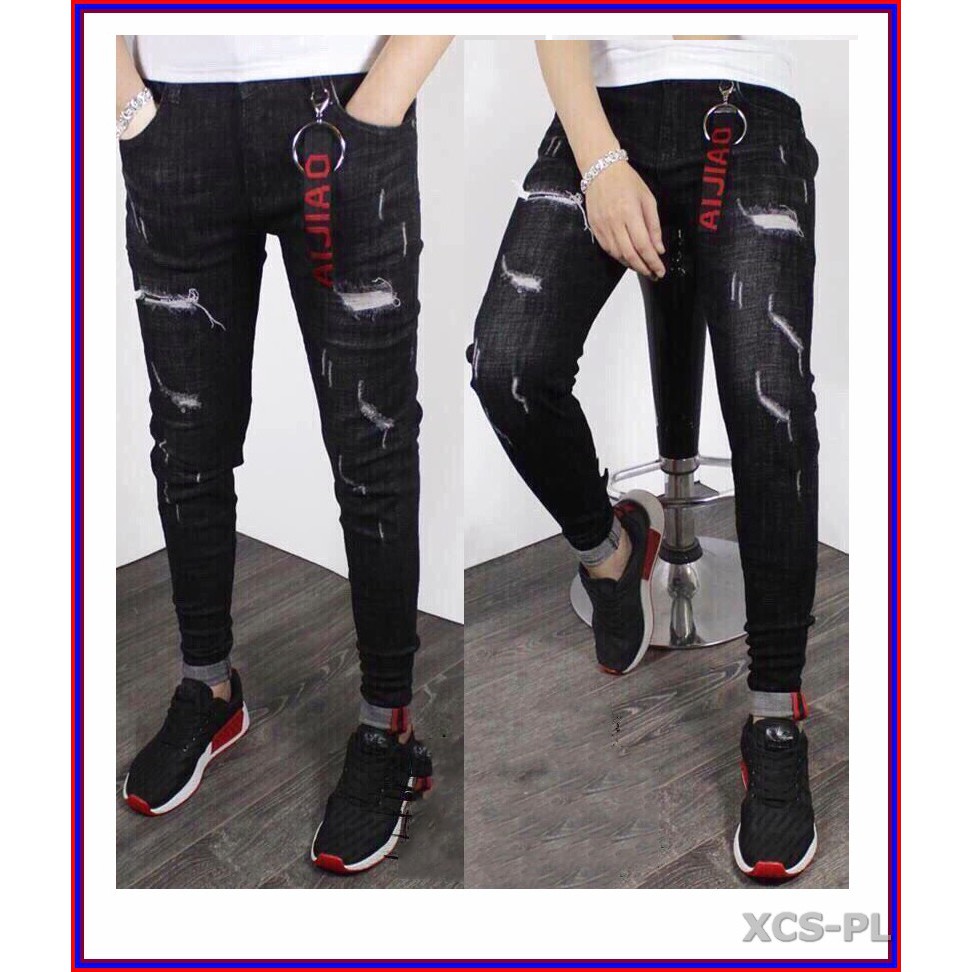 Quần jean nam cao cấp RÁCH KIỂU 2014 không xù lông, không ra màu, chất giãn tốt 2014-S3-21