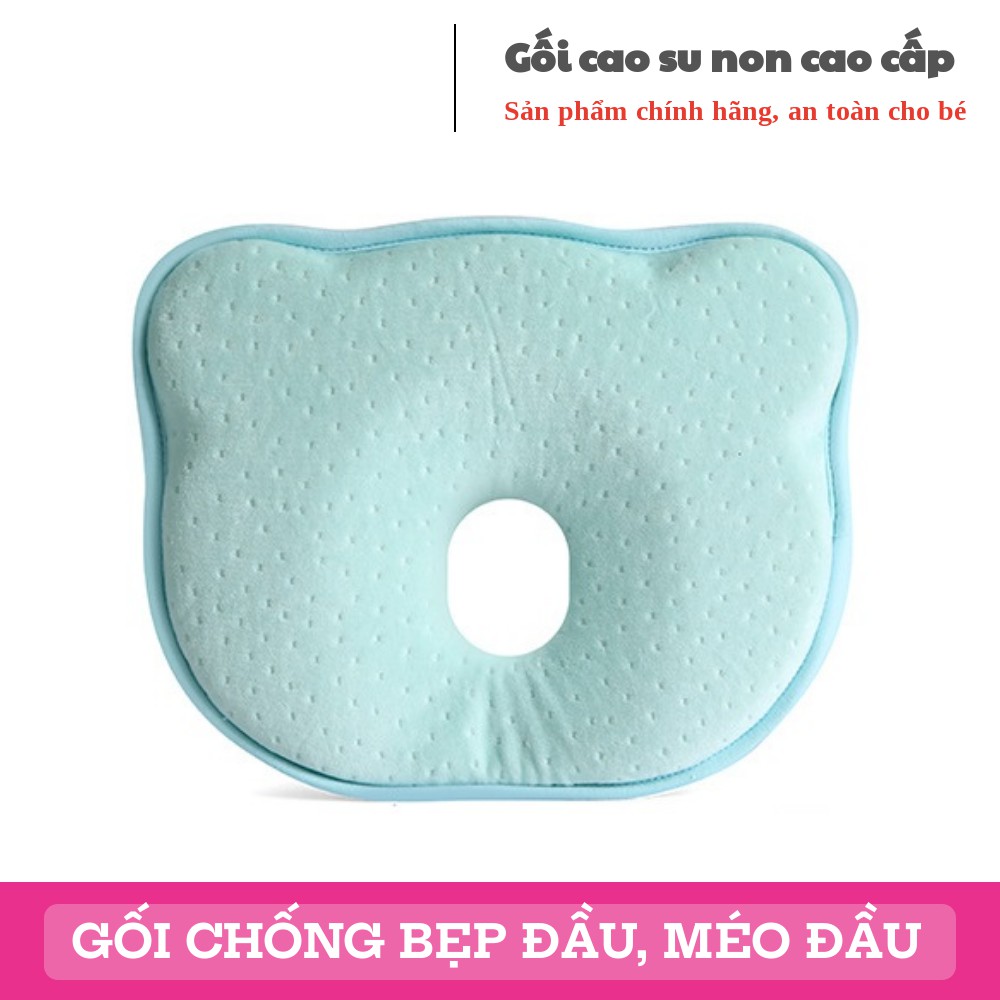 Gối cao su non chống méo đầu, bẹp đầu, định hình khuôn đầu dành cho bé - Minso Kids