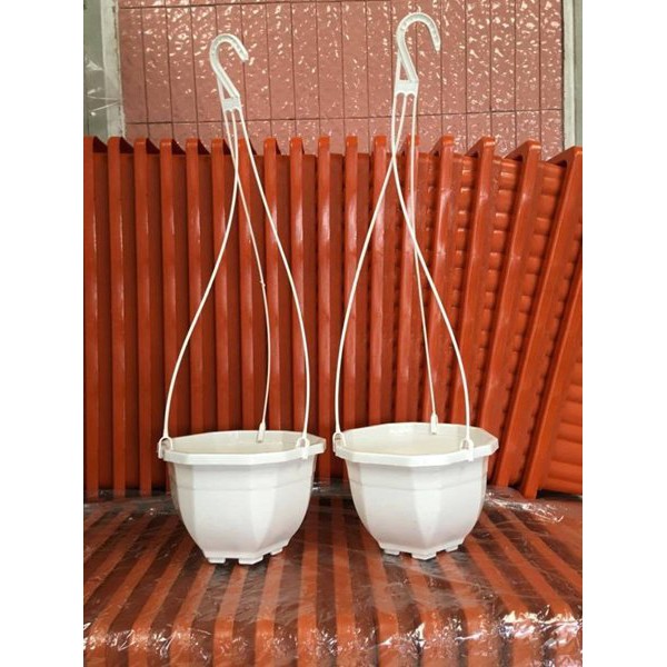 Chậu nhựa treo Lục Lăng size 22x16cm loại dày bóng đẹp