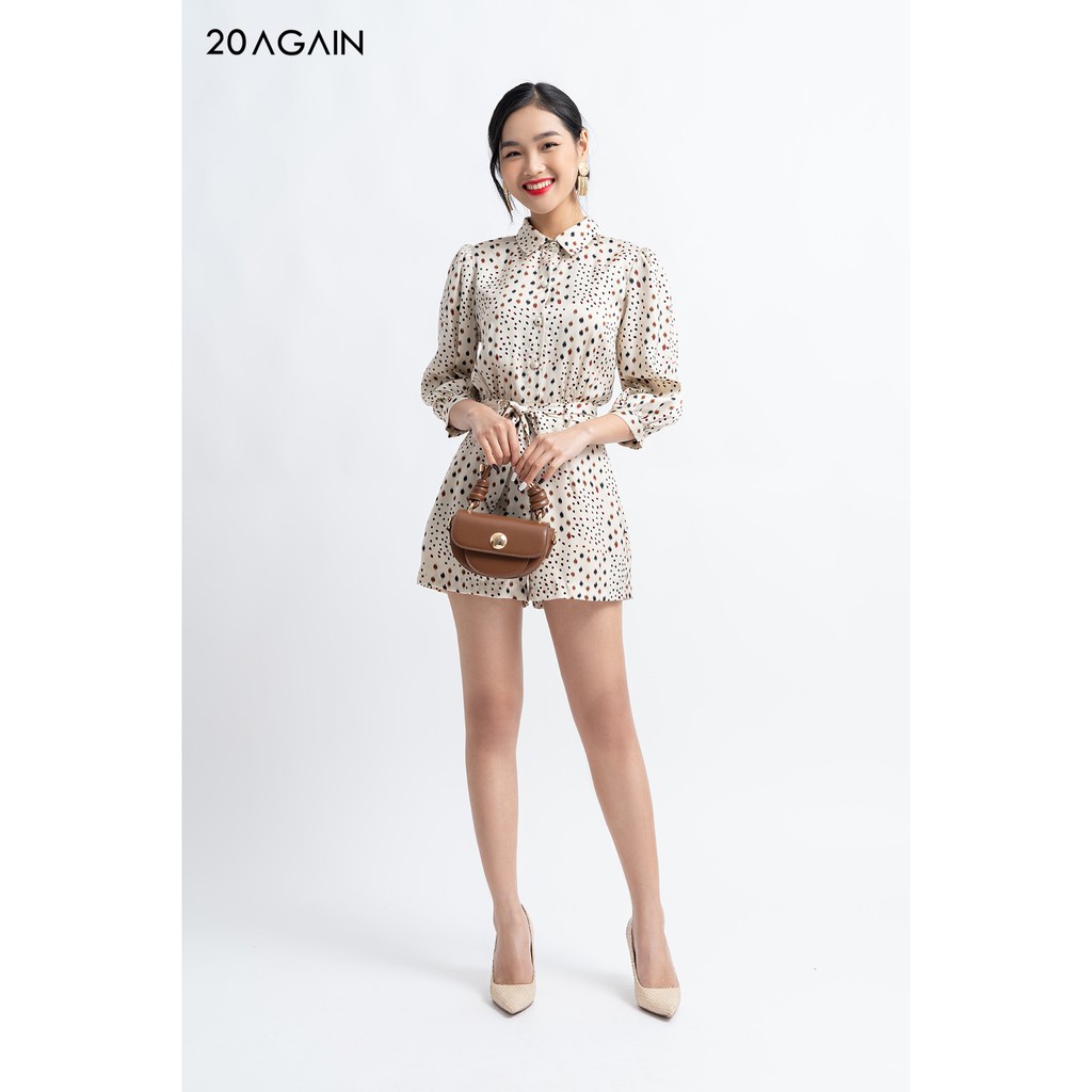 Jumpsuit 20AGAIN Thắt nơ Eo BJC0048 | BigBuy360 - bigbuy360.vn
