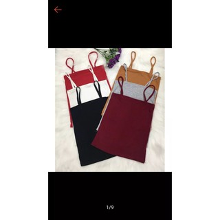 Áo Hai Dây Nữ Cotton Lụa Nhập Khẩu Thoáng Mát Co Giãn Ôm Body Tivi Tanktop CinZy SG