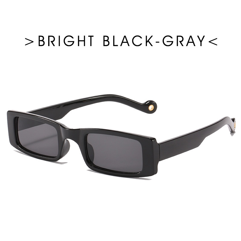 Kính mát gọng hình chữ nhật màu sắc ngọt ngào chống tia UV400 phong cách cổ điển dành cho nam và nữ