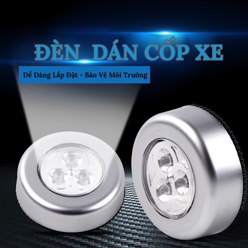 Đèn Led Dán Cốp Xe Ô Tô, Dán Trần Xe, Dán Bếp, Dán Tủ Quần Áo...SIÊU SÁNG