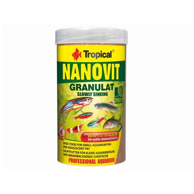 [FreeShip] Thức ăn cá cảnh Tropical Nanovit hàng chiết 100g - Châu Âu