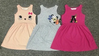 Đầm h&m cho bé gái hồng 1/2t