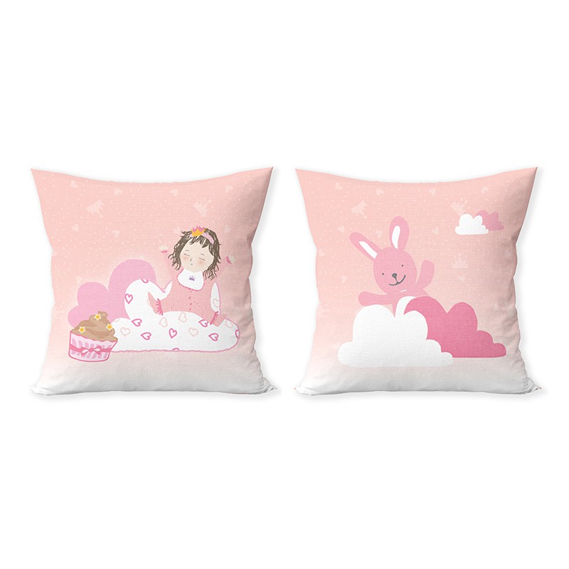 Vỏ Gối Gifthing Kích Thước 16 X 16 In Hình Công Chúa Nhỏ Hoặc Tùy Chỉnh