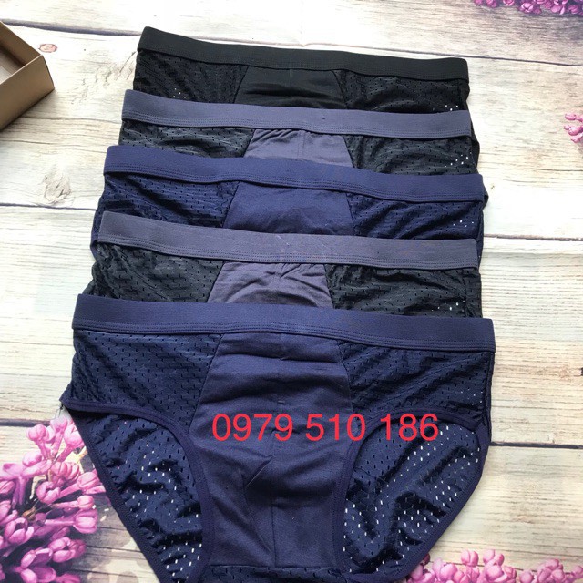 Quần sịt nam tam giác 💖 Freeship từ 150k 💖 Combo 5 quần nhật thông hơi nam- sịp tam giác cạp to