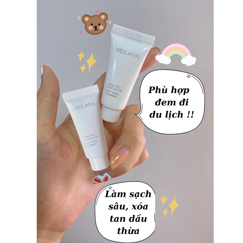 [Weilaiya] Sample Sữa Tắm, Sữa Rửa Mặt &amp; Dầu Gội Xã Phục Hồi Nấm Truffle