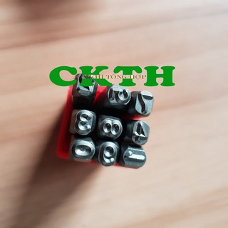 Đục lỗ bộ đục số đóng số 4mm-XUÔI chuyên dùng đóng số khung số máy hãng YC hàng chất lượng cao