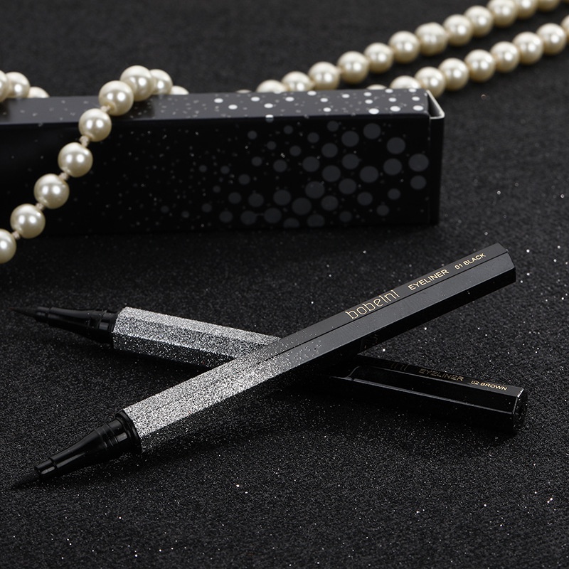 Bút Kẻ Mắt Dạng Lỏng Kháng Nước Lâu Trôi Thiết Kế Vỏ Lấp Lánh Đẹp Mắt