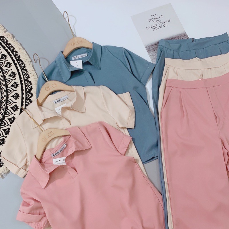 [Mã WASTCOOL giảm 15% tối đa 50K đơn 99K] BNU33 - SET BỘ NỮ CỔ ĐỨC CROPTOP QUẦN DÀI CẠP CAO | BigBuy360 - bigbuy360.vn