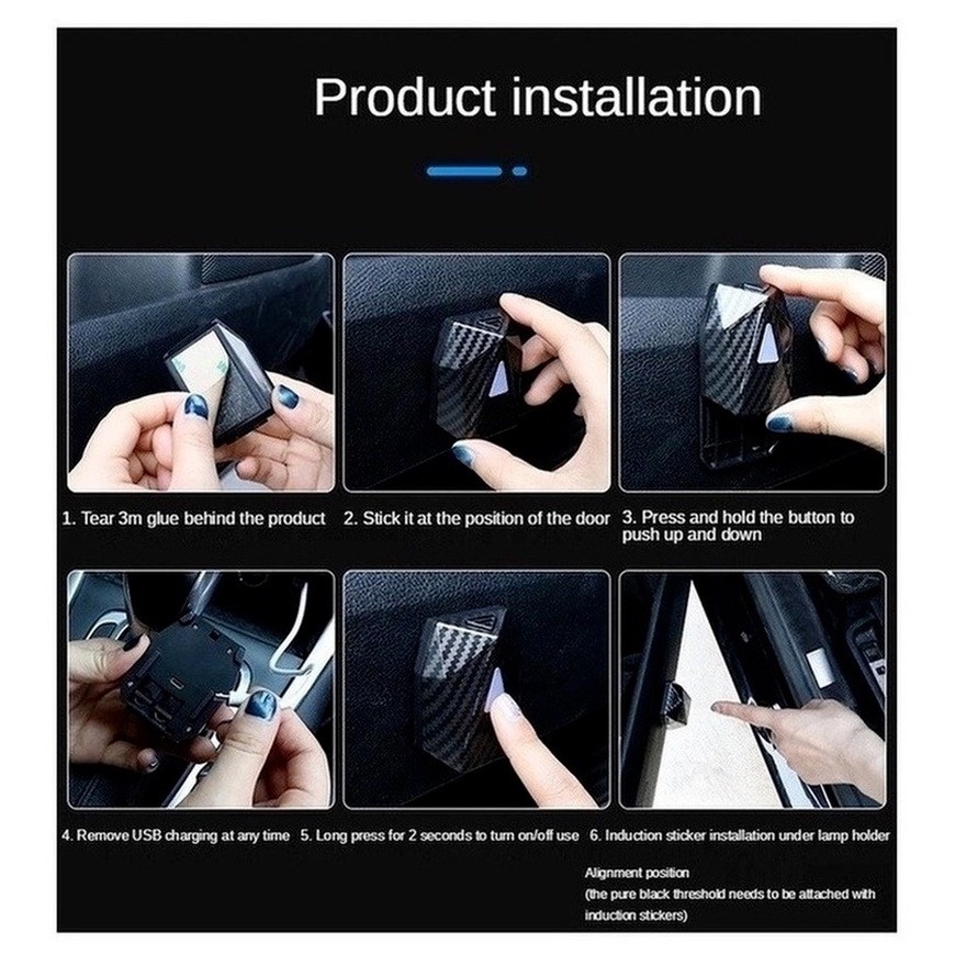 Đèn LED laser không dây chiếu hình chú vịt vàng nhỏ gắn cửa xe hơi tiện lợi
