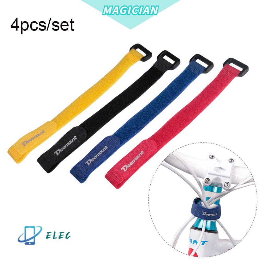 Set 4 dây đai nylon buộc dây cáp chống trượt có thể tái sử dụng