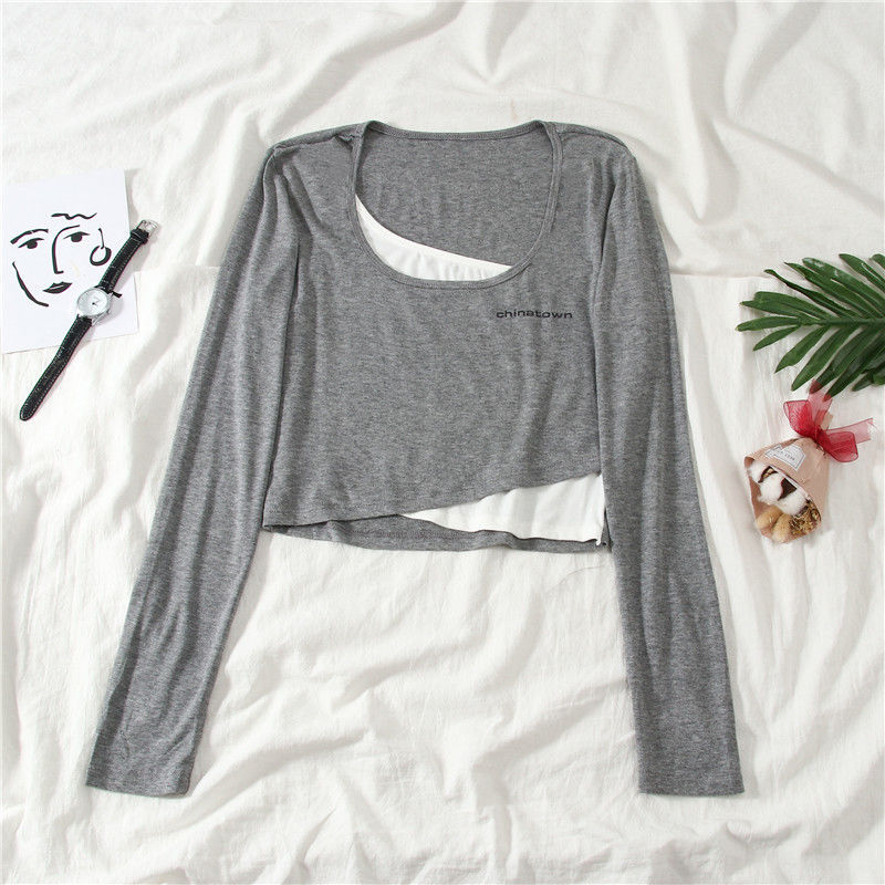 Áo Thun Tay Dài Thời Trang Mùa Thu 2020 Cho Nữ