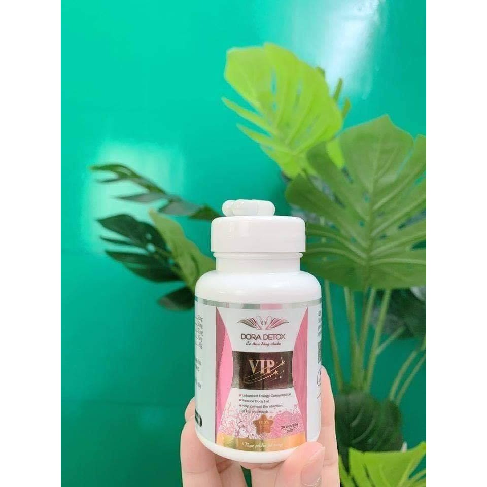 DORA DETOX VIP full hộp 28v - TẶNG kem tan mỡ thảo dược | BigBuy360 - bigbuy360.vn