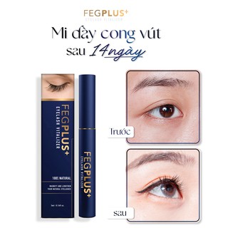 Dưỡng mi FEG Plus+ Eyelash Vitalizer_dưỡng mi feg plus+ dưỡng chất x4 kích mọc dài dày nhanh chóng không gấy kích