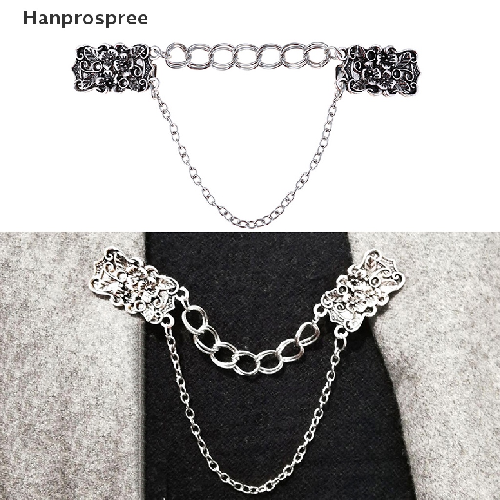 Hanprospree > Ghim Cài Áo Cardigan Khăn Choàng Cổ Hình Hoa Phối Dây Xích Thích Hợp Làm Quà Tặng Cho Bạn