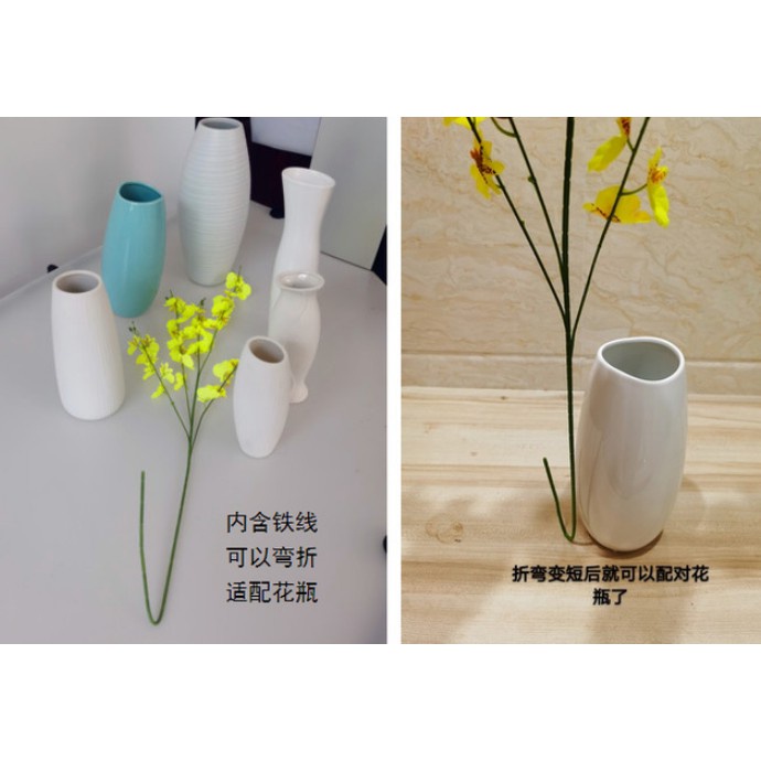 bông hoa giả Nhánh Hoa Nhân Tạo Trang Trí Nội Thất hoa giả để bàn  cao cấp hoa gia