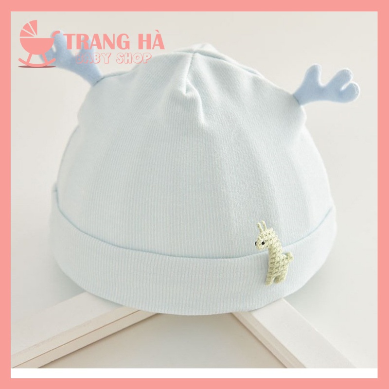 Mũ Len Sơ Sinh Cho Bé Cao Cấp, Mềm Mịn Hoạ Tiết Sừng Hươu Đủ Mẫu Rất Ấm Và Đáng Yêu