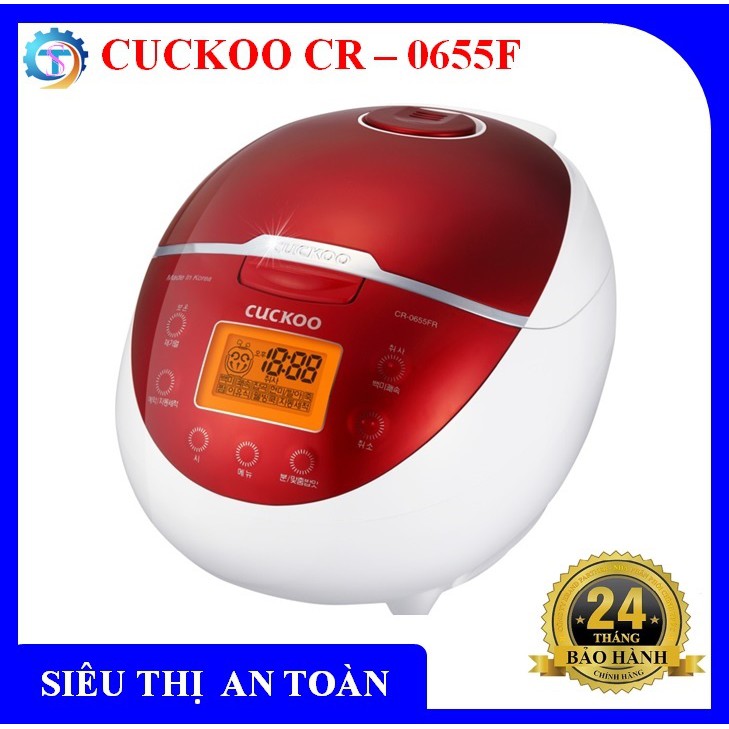 Nồi cơm điện tử Cuckoo Hàn Quốc 1 lít CR-0655F - Bảo hành 2 năm