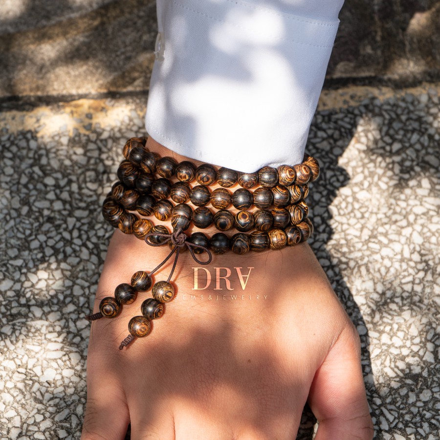 ☘ Chuỗi Vòng Tay Trầm Hương Sánh Chìm 108 hạt (8mm) ☘ Thu Hút May Mắn Bình An ☘ | BigBuy360 - bigbuy360.vn