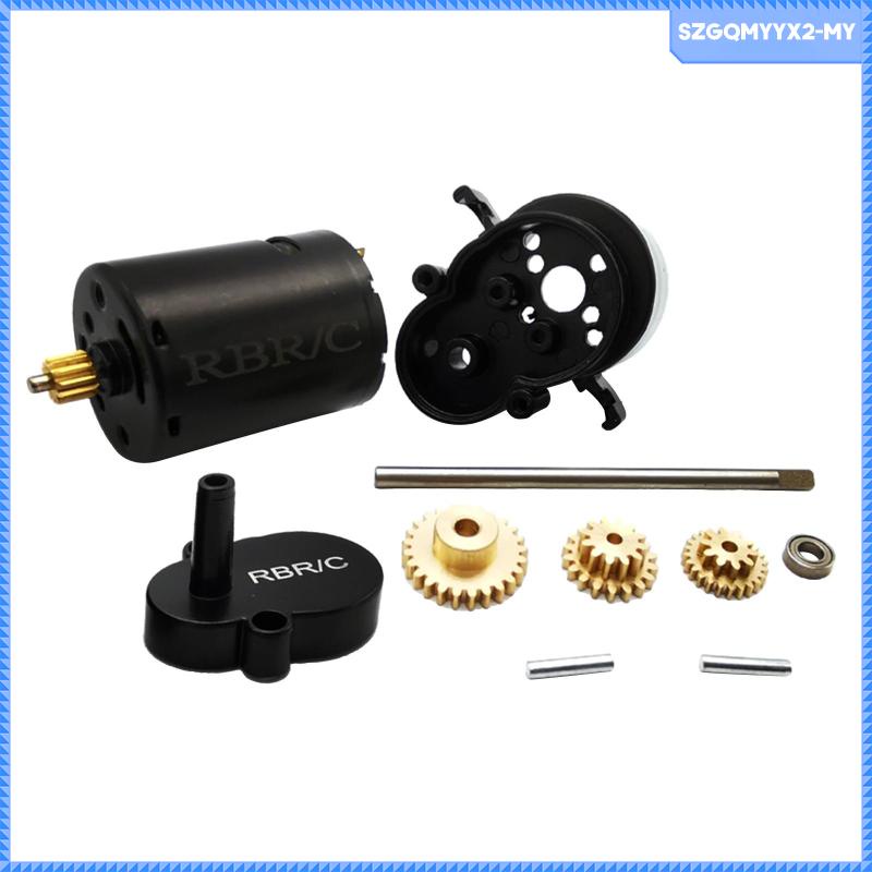 Bộ Phụ Kiện Nâng Cấp Hộp Số Màu Đen Cho Xe Điều Khiển Từ Xa WPL D12 Tỉ Lệ 1:10
