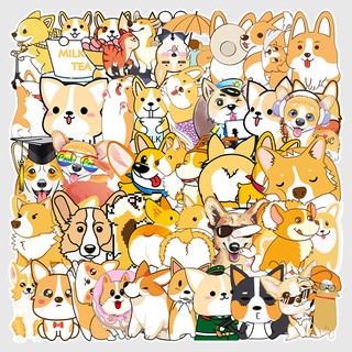 Bộ 50 Sticker Cún Corgi siêu cute