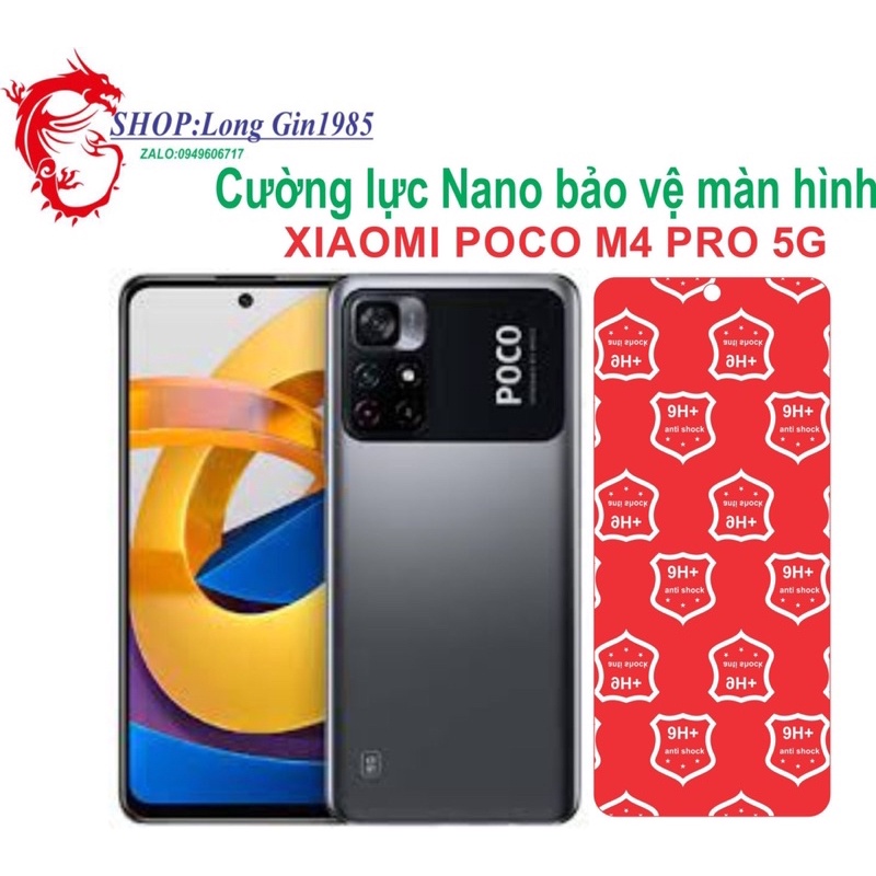 Xiaomi Poco M4 Pro 5G Cường lực Nano chống va đập chống trầy xước tốt