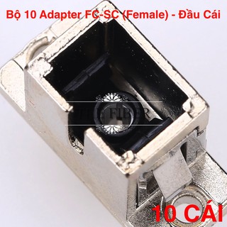 Bộ 10 Cái Adapter/Coupler FC-SC SM, Simplex (Hợp Kim)