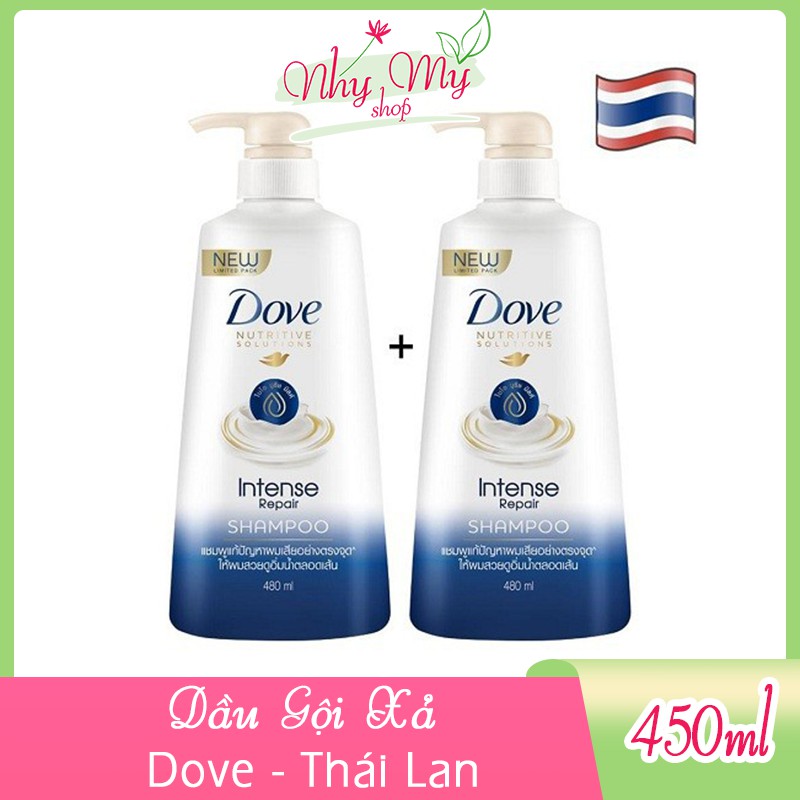 Dầu gội, xả Dove 480ml Thái Lan