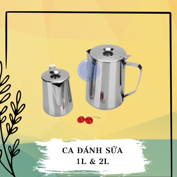 [GIÁ SỈ] Ca Đánh Sữa Có Nắp 1L & 2L