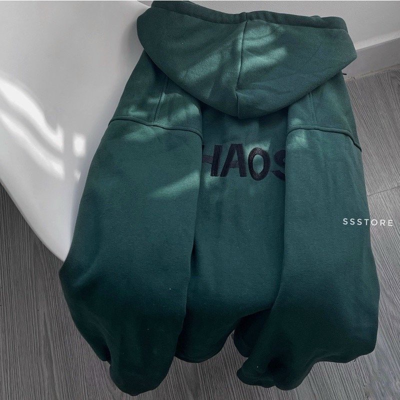 Áo Khoác Hoddie Chất Nỉ Ngoại Thêu CHAOS Ulzzang Hot Hit Phong Cách Hàn Quốc