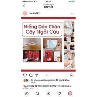 miếng dán chân 50 miếng(khách note tên ig)