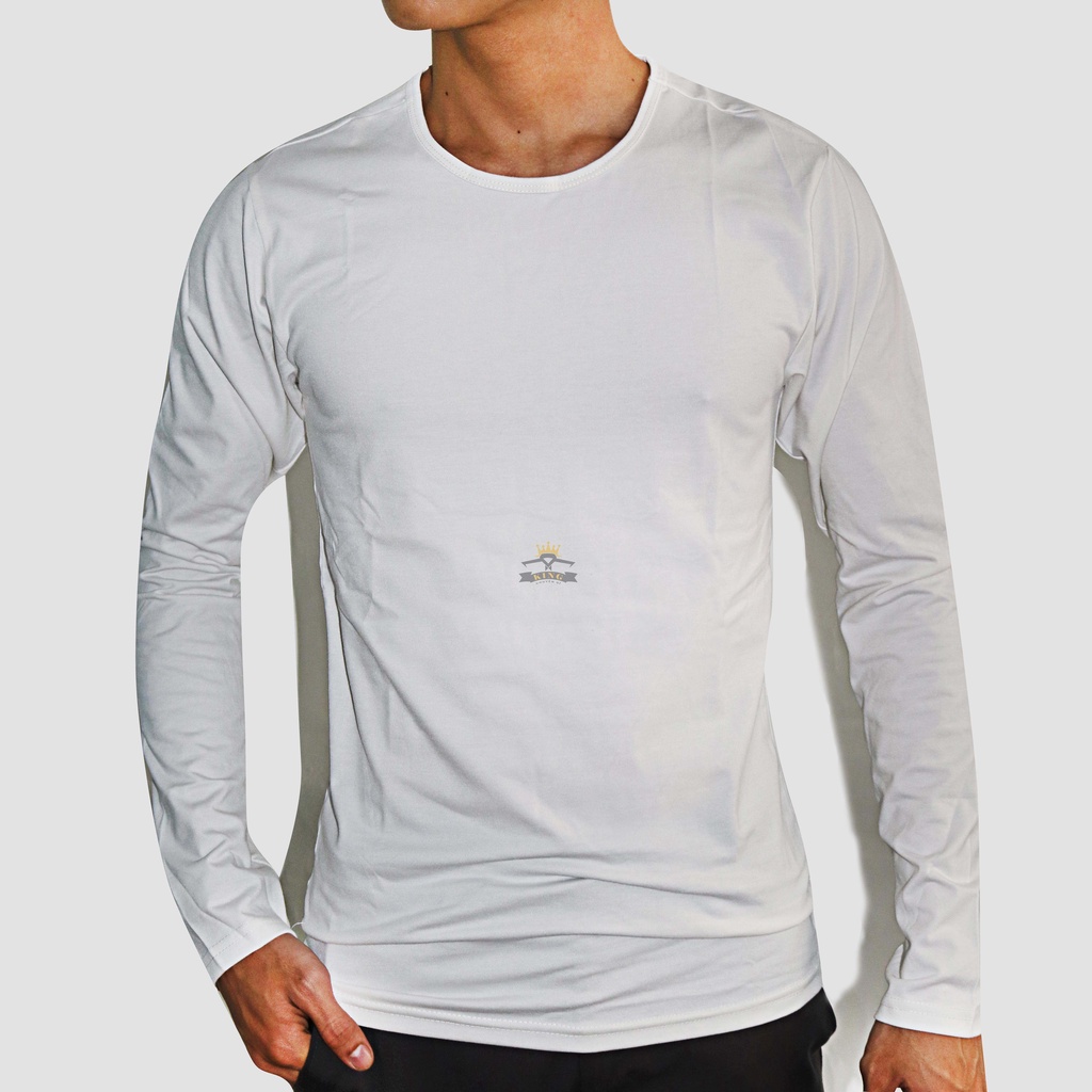 Áo thun tay dài nam giữ nhiệt KING cổ tròn co giãn tốt  form rộng chất thun cotton cao cấp giá rẻ