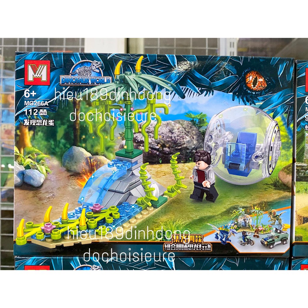 Lắp ráp xếp hình Jurassic World Dinosaur khủng long 266